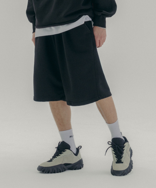 PSSHOPPER（ピーエスショッパ）の「ウォッシュワイドショーツ[ブラック]（その他パンツ・メンズ・その他・LARGE/X-LARGE）」の3枚目の写真