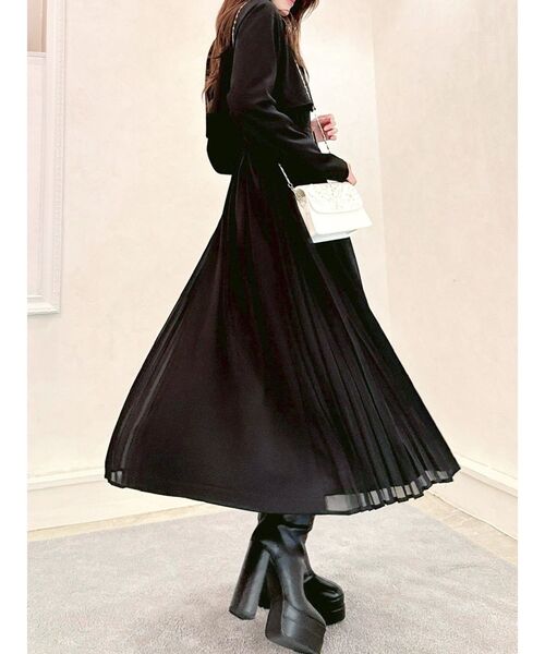 RESEXXY（リゼクシー）の「サイドプリーツトレンチコート（トレンチコート・レディース・ホワイト/ベージュ/ブラック・FREE）」の2枚目の写真