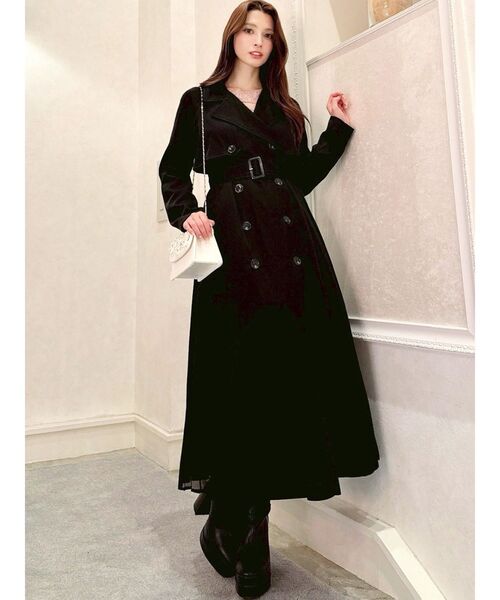 RESEXXY（リゼクシー）の「サイドプリーツトレンチコート（トレンチコート・レディース・ホワイト/ベージュ/ブラック・FREE）」の14枚目の写真