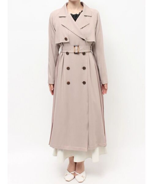 RESEXXY（リゼクシー）の「サイドプリーツトレンチコート（トレンチコート・レディース・ホワイト/ベージュ/ブラック・FREE）」の18枚目の写真