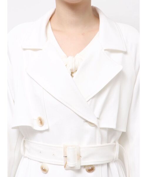 RESEXXY(リゼクシー)の「サイドプリーツトレンチコート(トレンチコート・レディース・ホワイト/ベージュ/ブラック・FREE)」の18枚目の写真