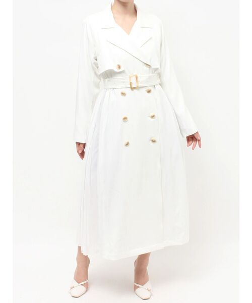 サイドプリーツトレンチ RESEXXY リゼクシー コート サイド プリーツ トレンチ コート