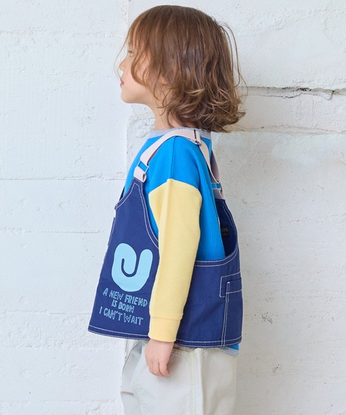 MARKEY'S(マーキーズ)の「ツイルプリントベスト(ベスト・キッズ・ネイビー/オフホワイト・S/M/L/LL)」の11枚目の写真