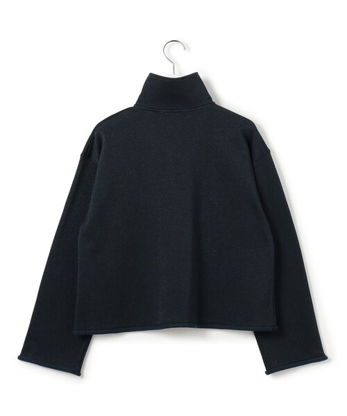 23区 L(ニジュウサンクオオキイサイズ)の「シャイニーコットンテリー ハーフジップ スウェット(スウェット・レディース・ネイビー系/アイボリー系・44/46)」の14枚目の写真