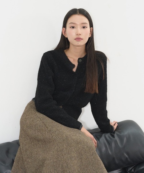 GENERAL IDEA（ジェネラルアイデア）の「【GENERAL IDEA】ウールフレアロングスカート / WOOL FLARE LONG SKIRT/（スカート・レディース・ブラック/ブラウン・M/S/L）」の17枚目の写真