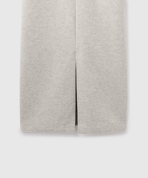 VICKY（ビッキー）の「ソフトニットメルトンキーネックワンピース≪手洗い可能≫（ワンピース・レディース・ダークグレー/ライトグレー・M）」の7枚目の写真