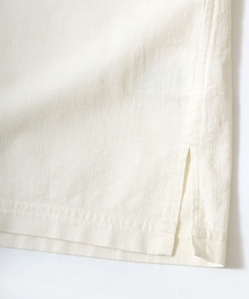 POWER TO THE PEOPLE(パワートゥーザピープル)の「2026SS POWER TO THE PEOPLE/パワートゥザピープル オーバーサイズ チベタンタイガー バック刺繍 長袖シャツ(シャツ/ブラウス・メンズ・アイボリー/ブラック・M/L/LL)」の10枚目の写真