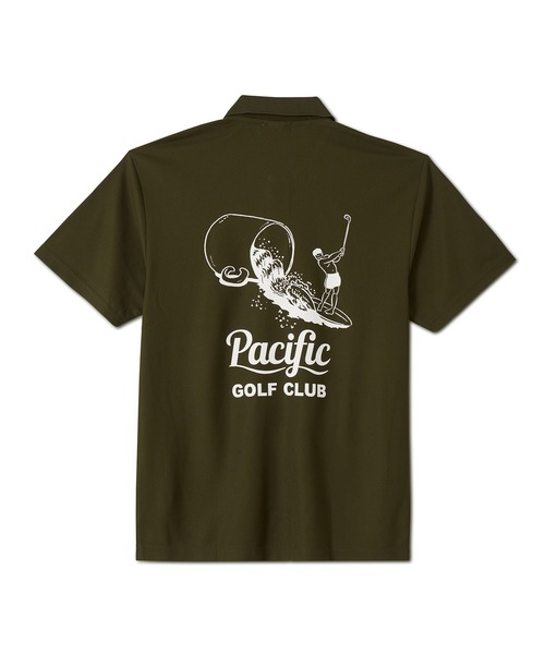 Pacific GOLF CLUB(パシフィックゴルフクラブ)の「【WOMEN】CUP & SURFER POLO SHIRT(ポロシャツ・レディース・Olive/Black/White・S/XS)」の3枚目の写真