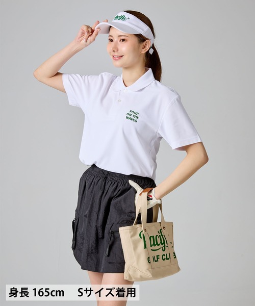Pacific GOLF CLUB(パシフィックゴルフクラブ)の「【WOMEN】CUP & SURFER POLO SHIRT(ポロシャツ・レディース・Olive/Black/White・S/XS)」の11枚目の写真