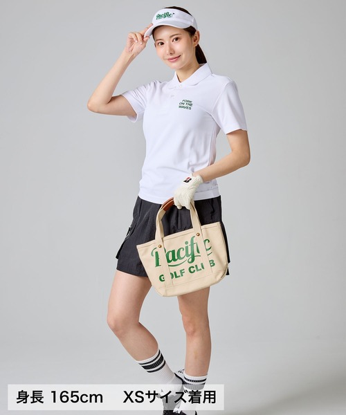 Pacific GOLF CLUB(パシフィックゴルフクラブ)の「【WOMEN】CUP & SURFER POLO SHIRT(ポロシャツ・レディース・Olive/Black/White・S/XS)」の13枚目の写真