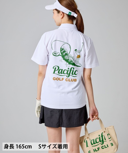 Pacific GOLF CLUB(パシフィックゴルフクラブ)の「【WOMEN】CUP & SURFER POLO SHIRT(ポロシャツ・レディース・Olive/Black/White・S/XS)」の14枚目の写真