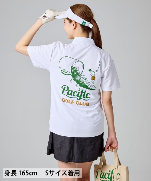 Pacific GOLF CLUB(パシフィックゴルフクラブ)の「【WOMEN】CUP & SURFER POLO SHIRT(ポロシャツ・レディース・Olive/Black/White・S/XS)」の10枚目の写真
