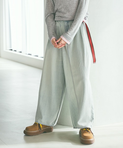 NKJ 2026SS] リメイクバギーデニムパンツ（デニムパンツ）｜niko and