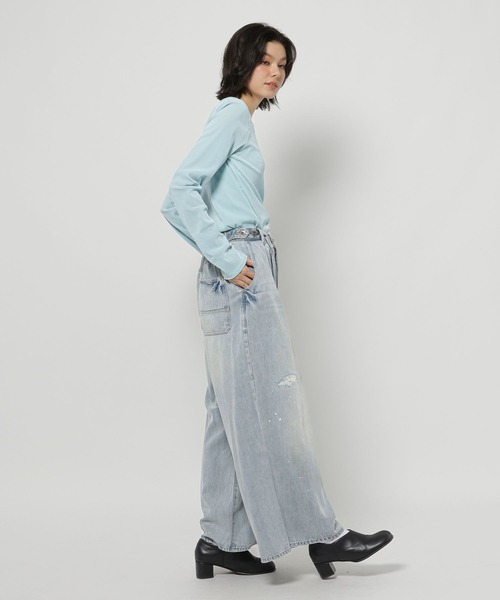 NKJ 2026SS] リメイクバギーデニムパンツ（デニムパンツ）｜niko and