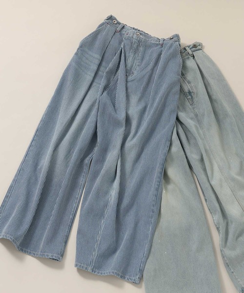 NKJ 2026SS] リメイクバギーデニムパンツ（デニムパンツ）｜niko and