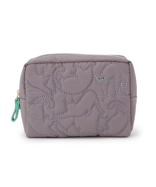 FR キルティングポーチ ネコ（ポーチ）｜one'sterrace（ワンズテラス