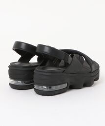 エアソール/厚底】パデッドクロス スポーツサンダル ALL BLACK