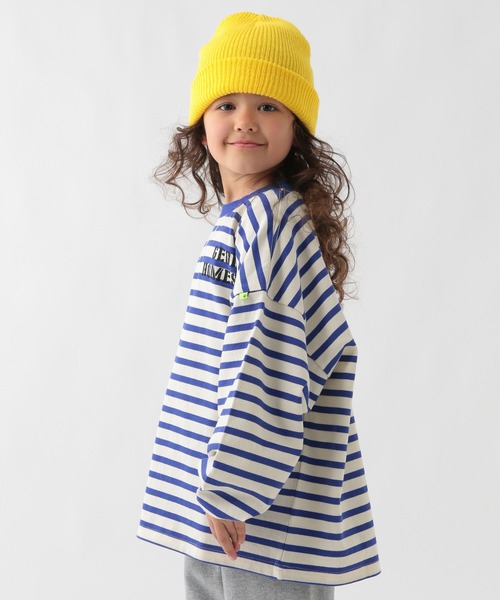 GEORGE'S（ジョージズ）の「【KIDS】ボーダーロゴロンＴ（Tシャツ/カットソー・キッズ・ブルー/グリーン・150cm/130cm/110cm）」の10枚目の写真