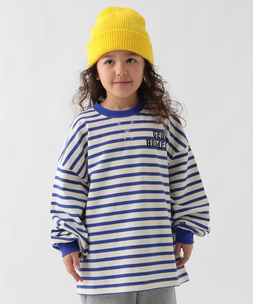 GEORGE'S（ジョージズ）の「【KIDS】ボーダーロゴロンＴ（Tシャツ/カットソー・キッズ・ブルー/グリーン・150cm/130cm/110cm）」の12枚目の写真