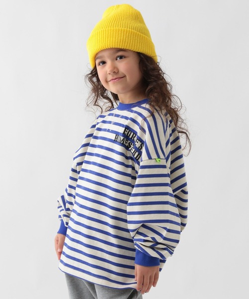GEORGE'S（ジョージズ）の「【KIDS】ボーダーロゴロンＴ（Tシャツ/カットソー・キッズ・ブルー/グリーン・150cm/130cm/110cm）」の14枚目の写真