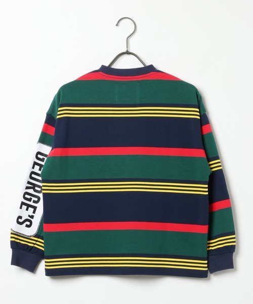 GEORGE'S（ジョージズ）の「【KIDS】ボーダーロゴロンＴ（Tシャツ/カットソー・キッズ・ブルー/グリーン・150cm/130cm/110cm）」の16枚目の写真