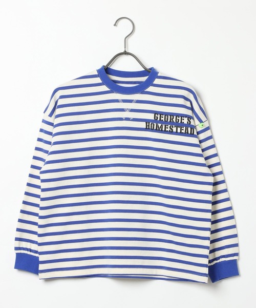 GEORGE'S（ジョージズ）の「【KIDS】ボーダーロゴロンＴ（Tシャツ/カットソー・キッズ・ブルー/グリーン・150cm/130cm/110cm）」の17枚目の写真