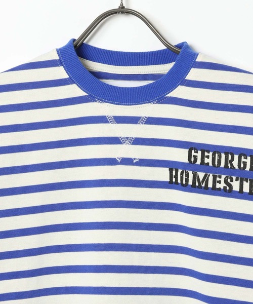 GEORGE'S（ジョージズ）の「【KIDS】ボーダーロゴロンＴ（Tシャツ/カットソー・キッズ・ブルー/グリーン・150cm/130cm/110cm）」の19枚目の写真