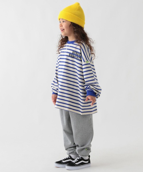 GEORGE'S（ジョージズ）の「【KIDS】ボーダーロゴロンＴ（Tシャツ/カットソー・キッズ・ブルー/グリーン・150cm/130cm/110cm）」の4枚目の写真