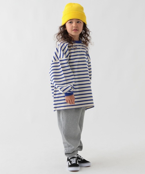 GEORGE'S（ジョージズ）の「【KIDS】ボーダーロゴロンＴ（Tシャツ/カットソー・キッズ・ブルー/グリーン・150cm/130cm/110cm）」の6枚目の写真