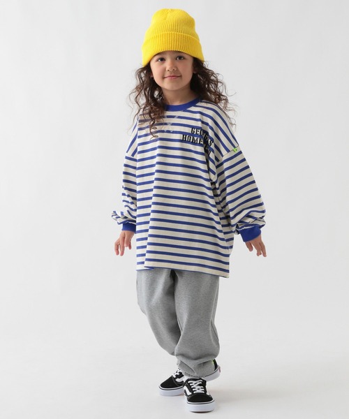 GEORGE'S（ジョージズ）の「【KIDS】ボーダーロゴロンＴ（Tシャツ/カットソー・キッズ・ブルー/グリーン・150cm/130cm/110cm）」の8枚目の写真