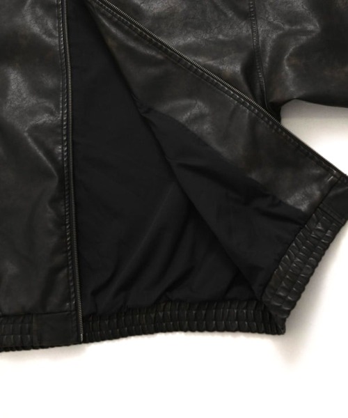 FUBU（ フブ）の「FUBU-Faux Leather Short Hooded Jacket（その他アウター・メンズ・ブラック・L/M）」の4枚目の写真