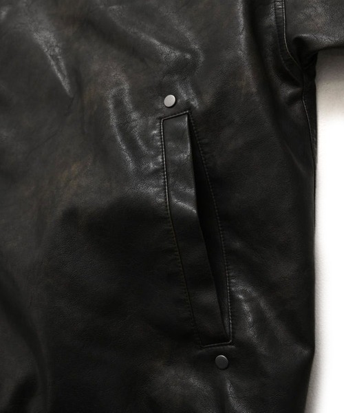 FUBU（ フブ）の「FUBU-Faux Leather Short Hooded Jacket（その他アウター・メンズ・ブラック・L/M）」の5枚目の写真