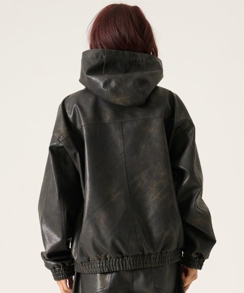 FUBU（ フブ）の「FUBU-Faux Leather Short Hooded Jacket（その他アウター・メンズ・ブラック・L/M）」の17枚目の写真