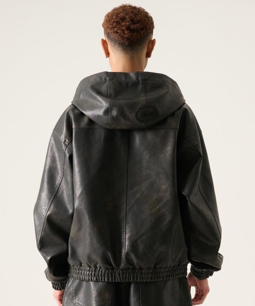 FUBU（ フブ）の「FUBU-Faux Leather Short Hooded Jacket（その他アウター・メンズ・ブラック・L/M）」の13枚目の写真