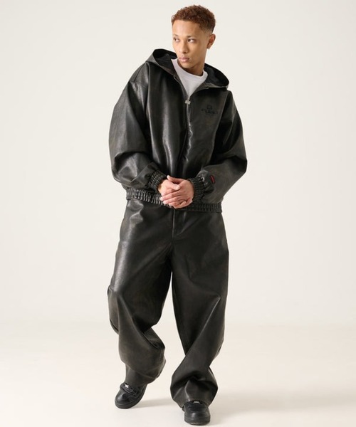 FUBU（ フブ）の「FUBU-Faux Leather Short Hooded Jacket（その他アウター・メンズ・ブラック・L/M）」の12枚目の写真