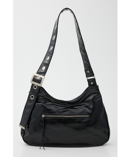 SLY（スライ）の「【WEB限定】EYELET DETAIL SHOULDER BAGLIMITED ITEM アイレットディティール ショルダーバッグ（ショルダーバッグ・レディース・ブラック/ベージュ・FREE）」の2枚目の写真