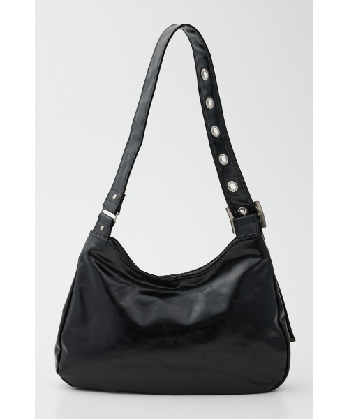 SLY（スライ）の「【WEB限定】EYELET DETAIL SHOULDER BAGLIMITED ITEM アイレットディティール ショルダーバッグ（ショルダーバッグ・レディース・ブラック/ベージュ・FREE）」の4枚目の写真