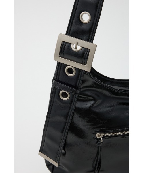 SLY（スライ）の「【WEB限定】EYELET DETAIL SHOULDER BAGLIMITED ITEM アイレットディティール ショルダーバッグ（ショルダーバッグ・レディース・ブラック/ベージュ・FREE）」の5枚目の写真