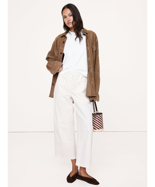 Banana Republic(バナナリパブリック)の「ヴィンテージ コットン クルーネックTシャツ(Tシャツ/カットソー・レディース・ホワイト/ブラック/マルチ/ブルー・L/M/S/XS)」の7枚目の写真