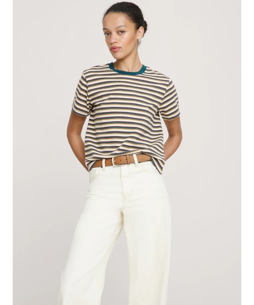 Banana Republic(バナナリパブリック)の「ヴィンテージ コットン クルーネックTシャツ(Tシャツ/カットソー・レディース・ホワイト/ブラック/マルチ/ブルー・L/M/S/XS)」の4枚目の写真