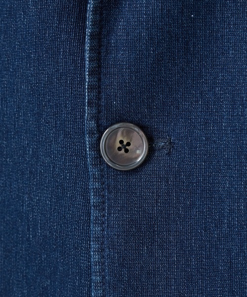UNION STATION（ユニオンステーション）の「メッシュデニムジャケット〈ストレッチ・軽量・ハンドウォッシャブル・通気性〉（デニムジャケット・メンズ・ブラック/ネイビー・M/S/L）」の4枚目の写真