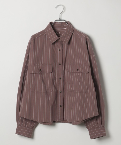 BAYFLOW（ベイフロー）の「コットンボーイフレンドシャツ（シャツ/ブラウス・レディース・オフホワイト/ブラウン系/イエロー・FREE）」の17枚目の写真