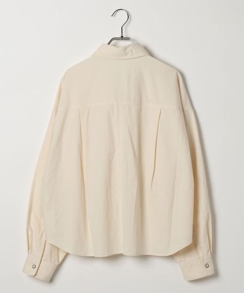 BAYFLOW（ベイフロー）の「コットンボーイフレンドシャツ（シャツ/ブラウス・レディース・オフホワイト/ブラウン系/イエロー・FREE）」の19枚目の写真