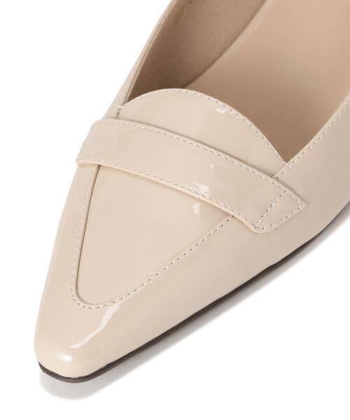 NATURAL BEAUTY BASIC（ナチュラルビューティーベーシック）の「バックバンドローファー（ローファー・レディース・ブラック/オフホワイト・MEDIUM/LARGE）」の8枚目の写真