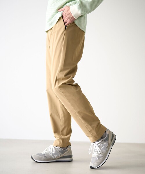 coen（コーエン）の「ストレッチテックナイロンレギュラーパンツ【ストレッチ、撥水、耐摩耗性、UVカット】（スラックス・メンズ・ブラック/ダークグレー/ベージュ/オリーブ・S/M/L/XL）」の5枚目の写真