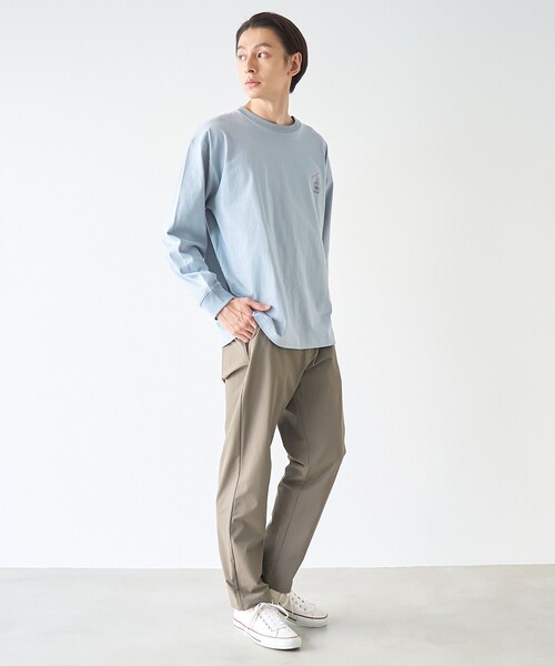 coen（コーエン）の「ストレッチテックナイロンレギュラーパンツ【ストレッチ、撥水、耐摩耗性、UVカット】（スラックス・メンズ・ブラック/ダークグレー/ベージュ/オリーブ・S/M/L/XL）」の7枚目の写真