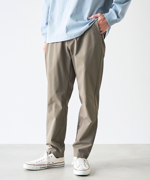 coen（コーエン）の「ストレッチテックナイロンレギュラーパンツ【ストレッチ、撥水、耐摩耗性、UVカット】（スラックス・メンズ・ブラック/ダークグレー/ベージュ/オリーブ・S/M/L/XL）」の9枚目の写真