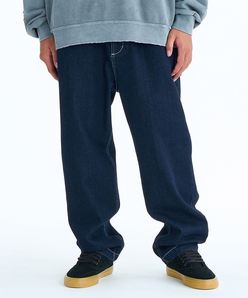 ELEMENT(エレメント)の「ELEMENT/エレメント SHOD PANTS PAINT ロンパン BG021702(その他パンツ・メンズ・スミクロ/ライトインディゴブルー/ダークインディゴブルー・XL/L/M)」の5枚目の写真