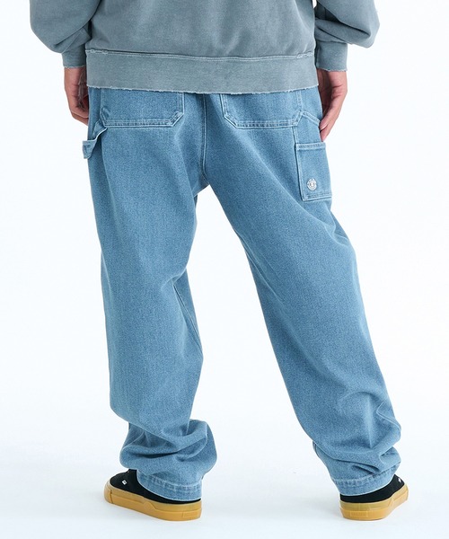 ELEMENT(エレメント)の「ELEMENT/エレメント SHOD PANTS PAINT ロンパン BG021702(その他パンツ・メンズ・スミクロ/ライトインディゴブルー/ダークインディゴブルー・XL/L/M)」の9枚目の写真