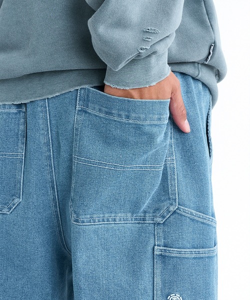 ELEMENT(エレメント)の「ELEMENT/エレメント SHOD PANTS PAINT ロンパン BG021702(その他パンツ・メンズ・スミクロ/ライトインディゴブルー/ダークインディゴブルー・XL/L/M)」の16枚目の写真